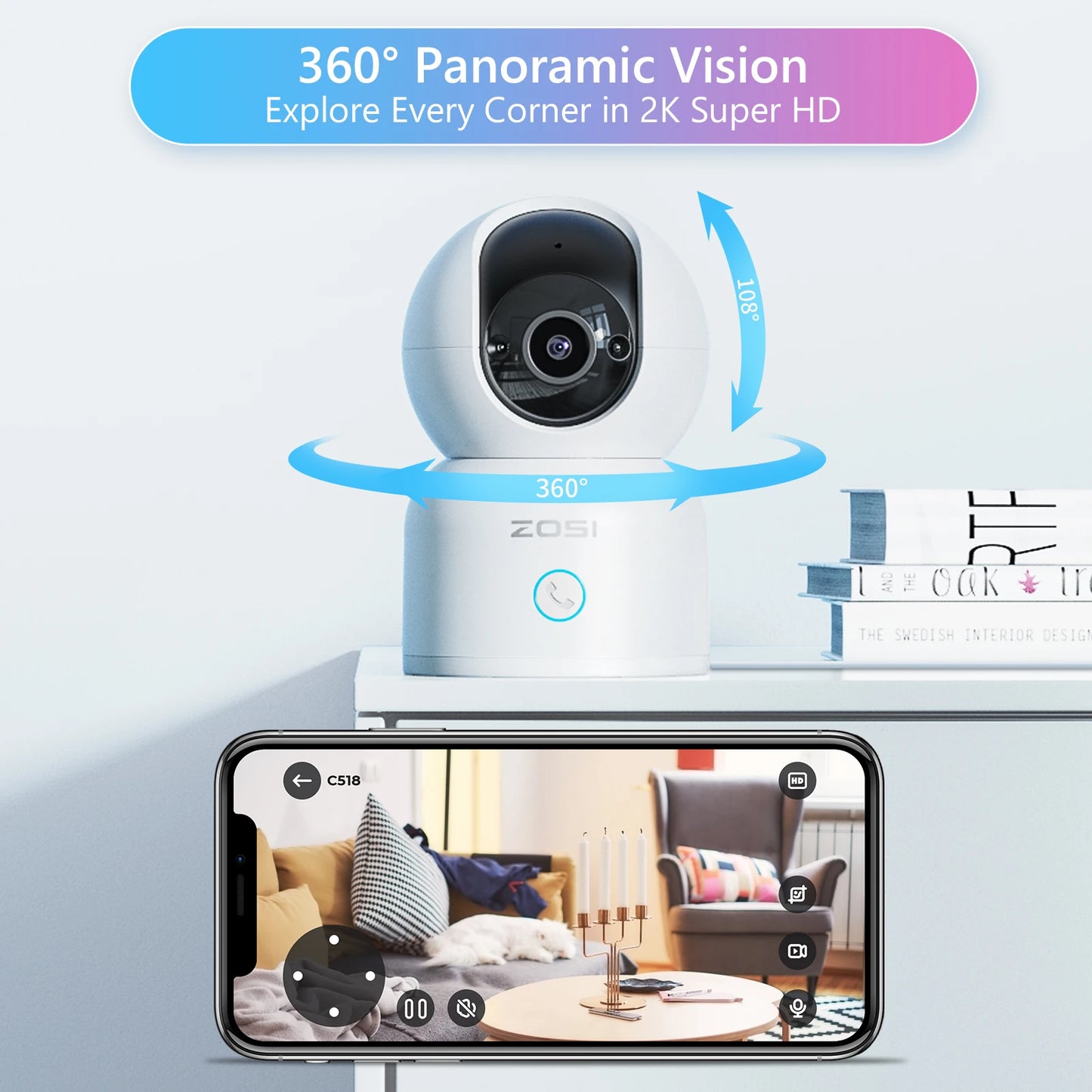 Guardian360 Smart Camera for Babies & Pets